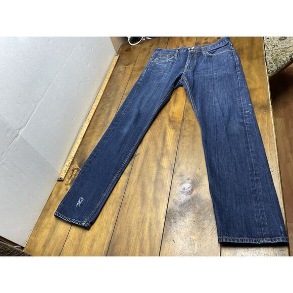 Billionaire Boys Club BBC Denim Astronaut Jeans Embroidered Blue Men's 34 - Picture 1 of 12